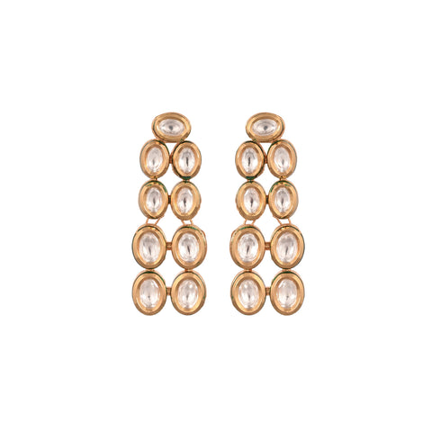 Premium Kundan Double Layer Necklace Jewellery Set for a Classic & Sophisticated Look