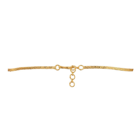Amara White CZ Rose Gold Plated White Necklace Set with Earring
