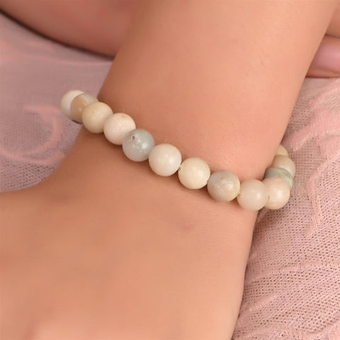 Natural Stone Healing Crystal Stretchable Bracelet for Women & Men