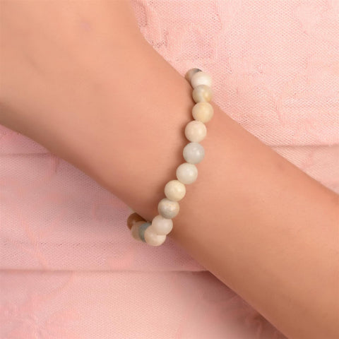 Natural Stone Healing Crystal Stretchable Bracelet for Women & Men