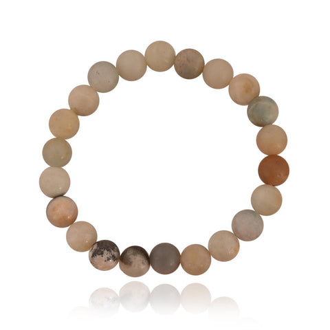 Natural Stone Healing Crystal Stretchable Bracelet for Women & Men