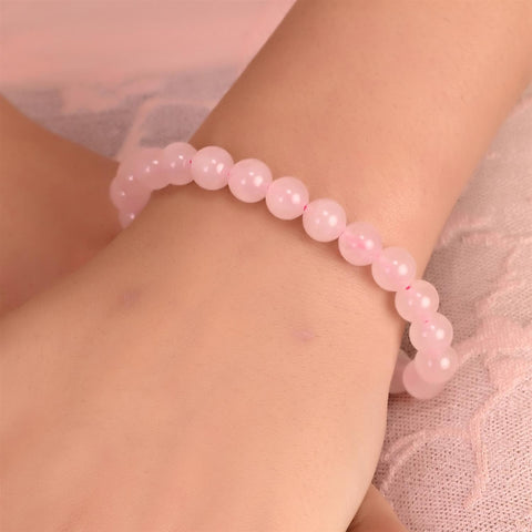 Natural Stone Healing Crystal Stretchable Bracelet for Women & Men