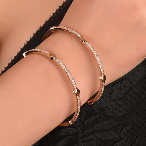 Bling it on with Designer Sleek  CZ Bangles: A Handcrafted Treasure