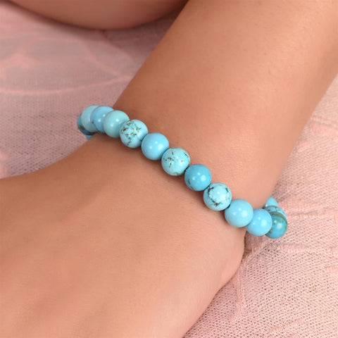 Natural Stone Healing Crystal Stretchable Bracelet for Women & Men