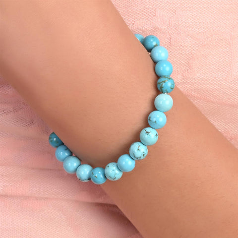 Natural Stone Healing Crystal Stretchable Bracelet for Women & Men