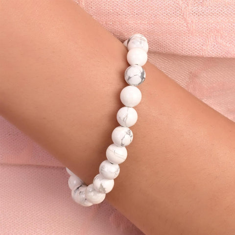Natural Stone Healing Crystal Stretchable Bracelet for Women & Men