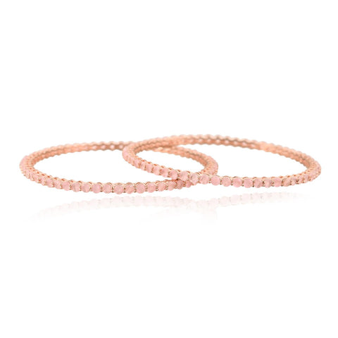 Gold Plated Round Sleek Solitaire CZ American Diamond Bangle