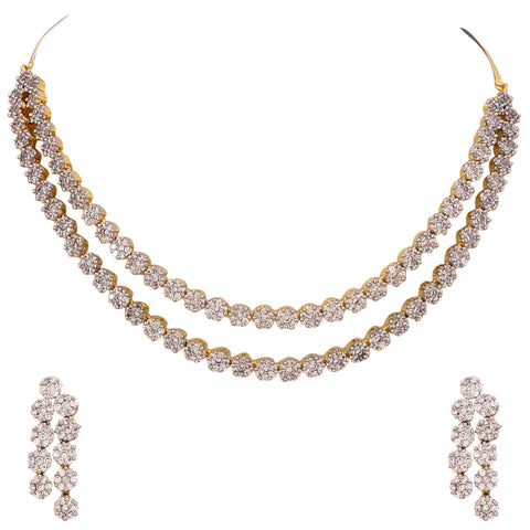 American Diamond Necklace Set