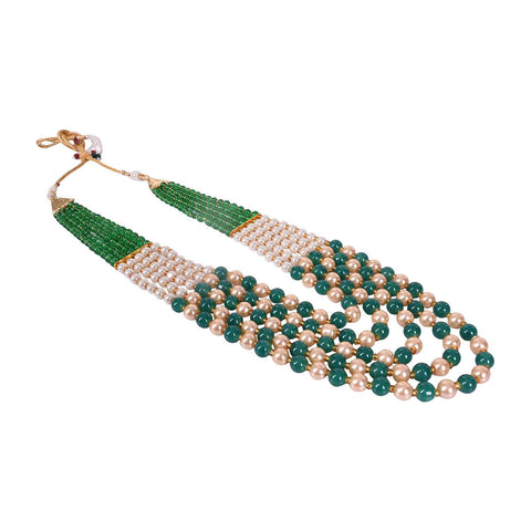 Glass & Pearl Stone Beads Sarafa Adorable Necklace