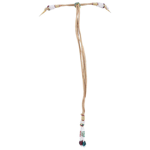 Baby Pink & Green With Pearl Stone Beads Sarafa Adorable Necklace