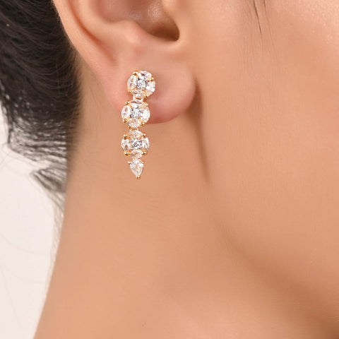 Sophisticated and Chic: Handcrafted CZ Necklace Set for Women