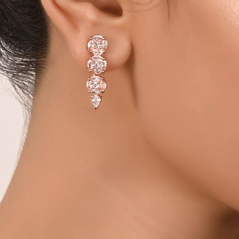 Make a Statement with this Handcrafted CZ Necklace Set