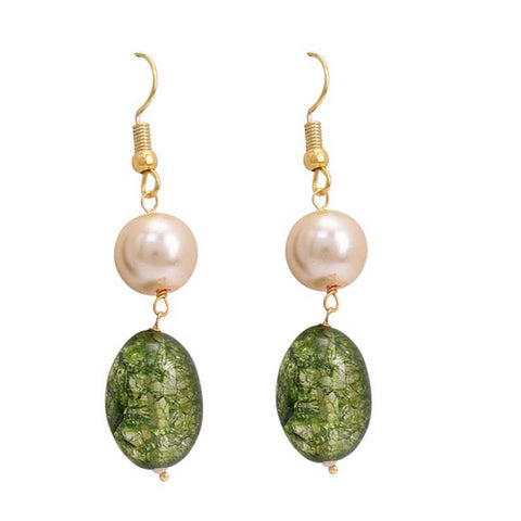 Raw Elegance: A Beautiful AAA Quality Natural Green Beads Necklace for Women
