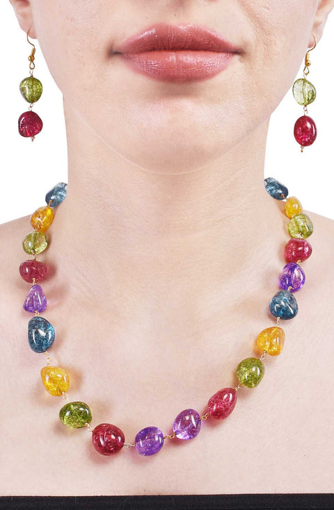 Organic Glamour: A Stunning AAA Quality Natural Beads Necklace for Women