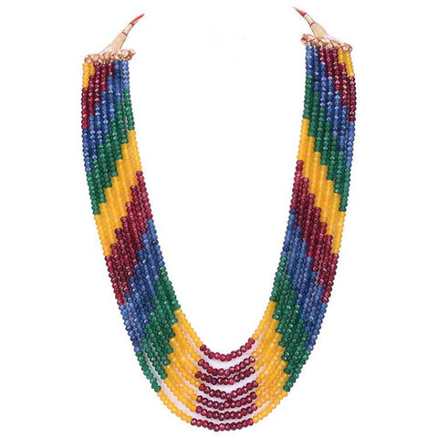 Transform Your Look with a Unique Semi-Precious Multi Beads Necklace for Women