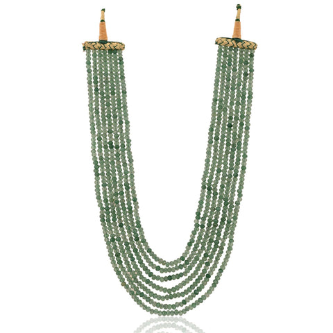 Semi-Precious Green Beads Necklace for Women