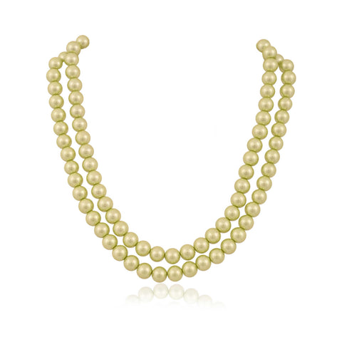 Discover the Beauty of Nature with Our AAA Quality Natural Green Pearl Necklaces