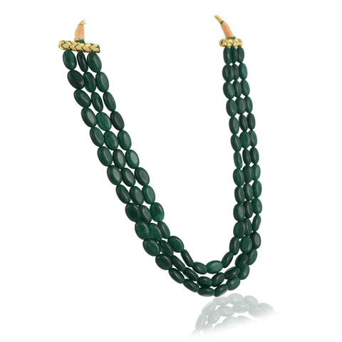 Elegant Serenity: A Tranquil Natural Finest Green Beads Necklace for Women