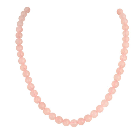 Mystical Aura: A Spiritual Natural Pink Beads Necklace for Women