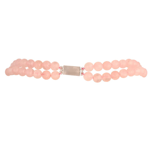 Mystical Aura: A Spiritual Natural Pink Beads Necklace for Women