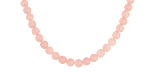 Mystical Aura: A Spiritual Natural Pink Beads Necklace for Women