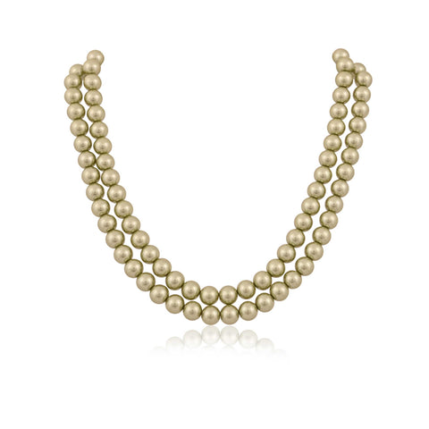 Make a Statement with Our Stunning Natural AAA Quality Green Pearl Necklaces
