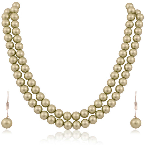 Make a Statement with Our Stunning Natural AAA Quality Green Pearl Necklaces
