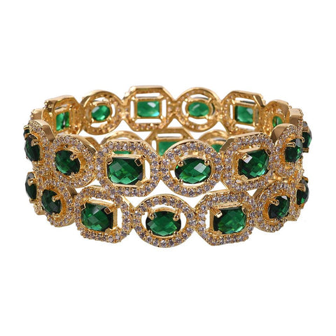 Sparkling Elegance: Designer Handmade CZ Bangles for Women