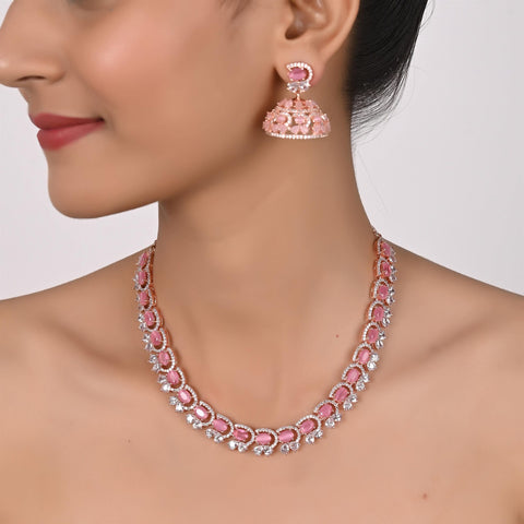Unique and Elegant Design CZ Necklace for Women