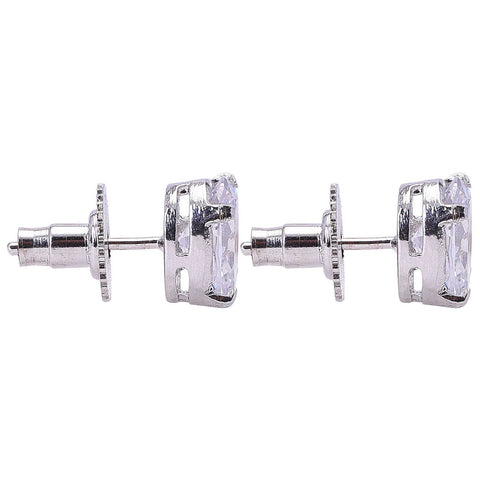 Chic and Timeless: Handcrafted CZ Champagne Stud Earrings for Women of All Ages