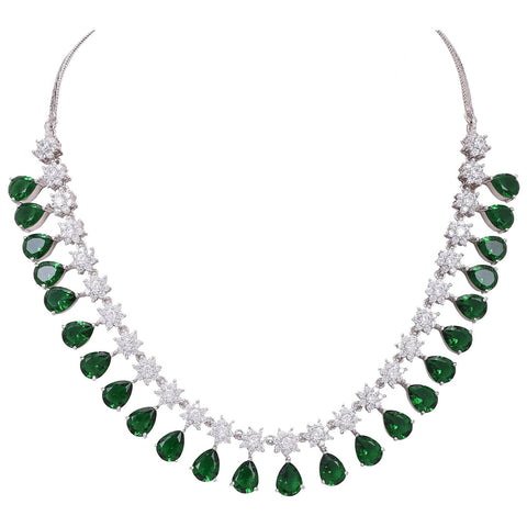 Luxurious Handmade CZ Necklace Set Jewelry for Women - Add a Touch of Sparkle