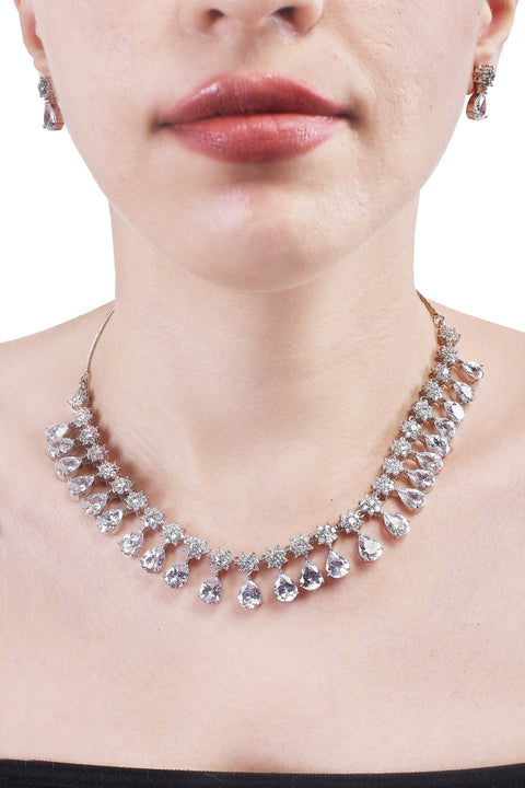 Charming Handmade CZ Necklace Set Jewelry for Women - An Everyday Essential
