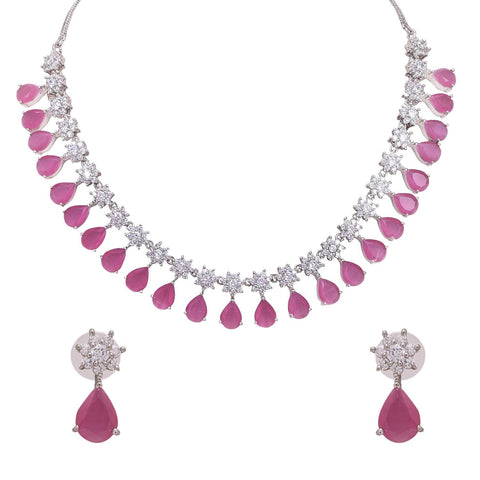Feminine Handmade CZ Necklace Set Jewelry for Women - Show Your Femininity