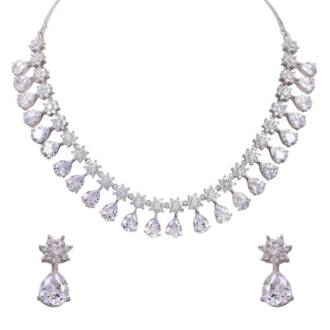 Charming Handmade CZ Necklace Set Jewelry for Women - An Everyday Essential