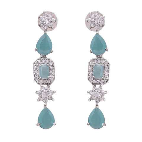 Charming Handcrafted CZ Necklace Set - A Lovely and Feminine Jewelry Piece