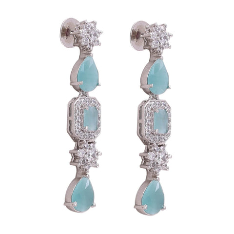 Charming Handcrafted CZ Necklace Set - A Lovely and Feminine Jewelry Piece