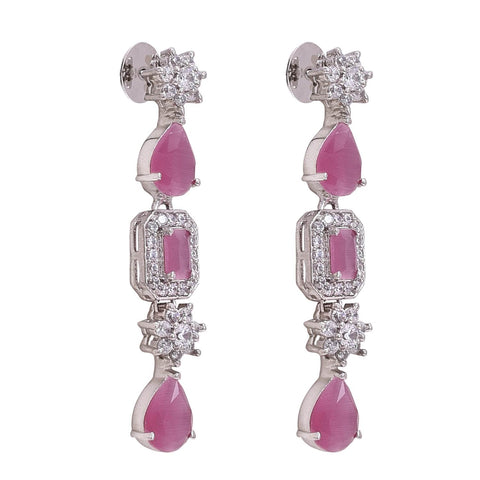 Radiant Handcrafted CZ Necklace Set - A Refined and Graceful Jewelry Piece