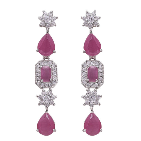 Radiant Handcrafted CZ Necklace Set - A Refined and Graceful Jewelry Piece