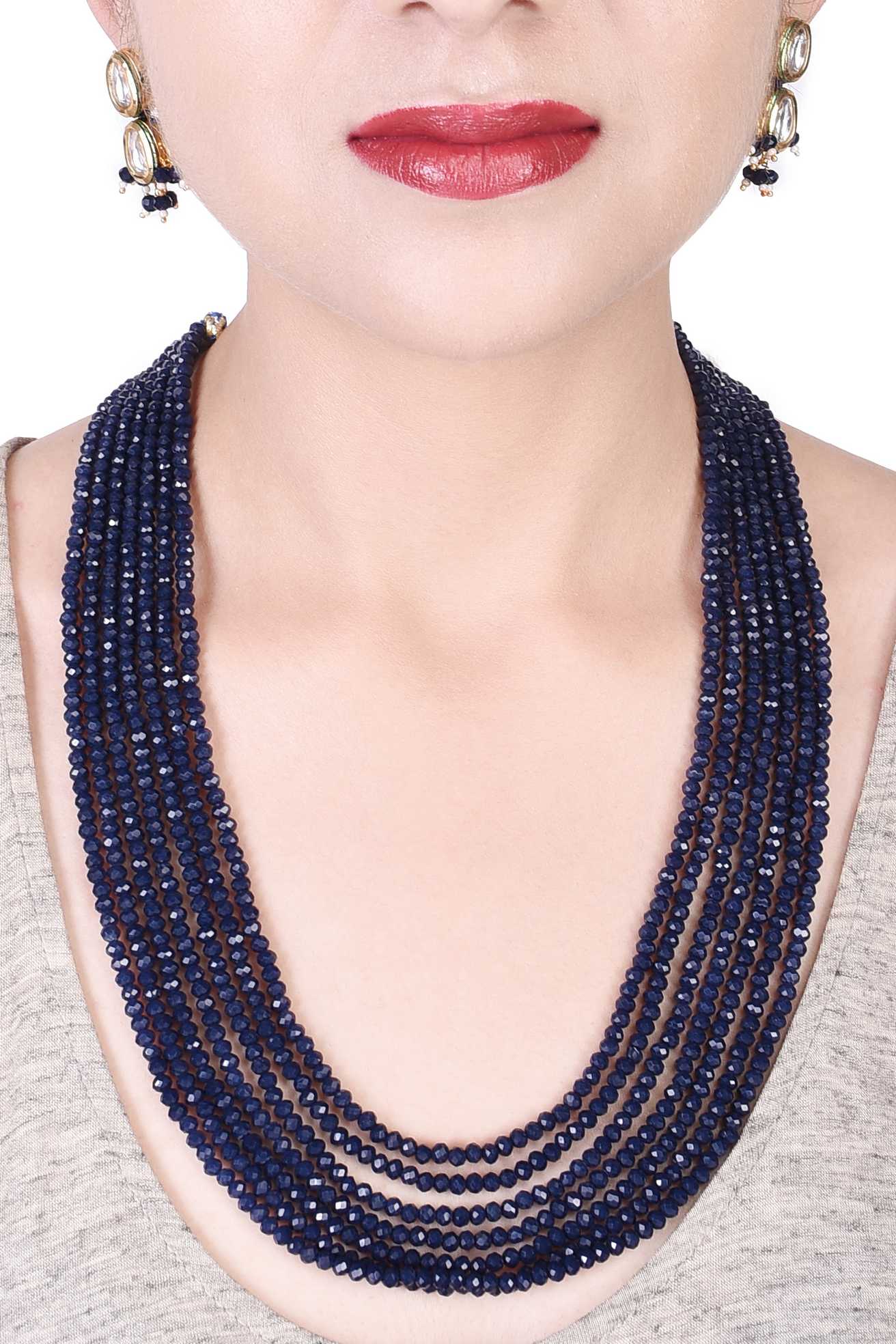 Buy Chinese Crystal Beads 72 8mm Opaque Navy Blue Rondelle Chinese Crystal  Glass Beads Hand Woven Necklace Holiday Special Online in India - Etsy